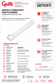 GROTE DOME LIGHT BULB FLUORESCENT