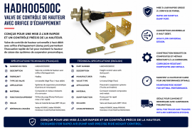 HADLEY SUSPENSION HEIGHT CONTROL VALVE DUMP PORT