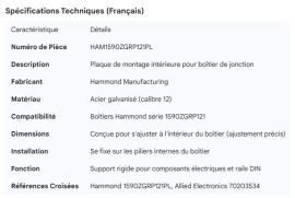 JUNCTION BOX MOUNTING PLATE