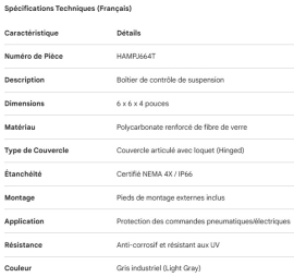 SUSPENSION CONTROLS BOX 6X6X4