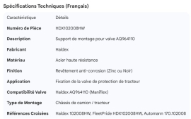 HALDEX BRACKET FOR AQ964110