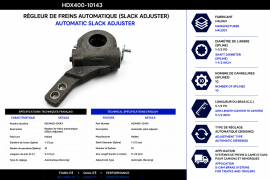 HALDEX SLACK ADJUSTER 1-1/2"-10 SPLINE 5-1/2"DRIVE ONE HOLE