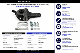HALDEX SLACK ADJUSTER 1-1/2"- 28 SPLINE AUTO 5-1/2" STRAIGHT