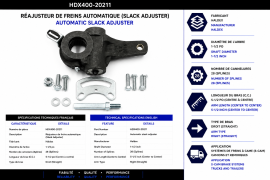 HALDEX SLACK ADJUSTER 1-1/2"- 28 SPLINE AUTO 5-1/2" STRAIGHT