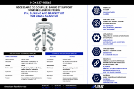 HALDEX SLACK ADJUSTER PIN AND BUSHING KIT W/BRACKET