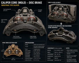 HALDEX CALIPER CORE FOR HDXRDB802984CX