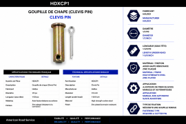 HALDEX SLACK ADJUSTER CLEVIS PIN 1/2" X 1-5/8"