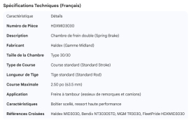 HALDEX BRAKE CHAMBER STD STROKE STD ROD
