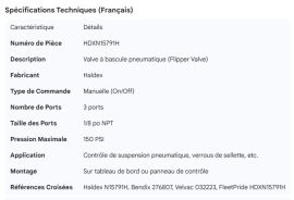 HALDEX FLIPPER VALVE