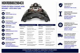 HALDEX ADB22X CALIPER RH REMAN LIKE NU / CORE HDXADB003