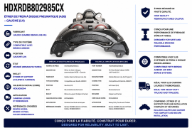 HALDEX ADB22X CALIPER LH REMAN LIKE NU / CORE HDXADB004