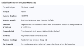 HALDEX BRAKE CHAMBER TETHER PLUG