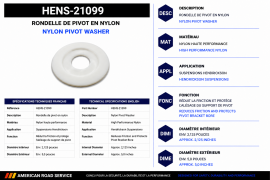 HENDRICKSON PIVOT BUSHING NYLON WASHER