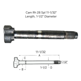 HENDRICKSON CAMSHAFT INTRAAX RH