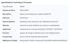 HENDRICKSON SURELOK AIR SPRING