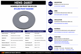 HENDRICKSON PIVOT BUSHING NYLON WASHER