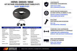 HENDRICKSON DUSTSHIELD KIT 5.00" AXLE