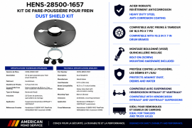HENDRICKSON DUSTSHIELD KIT 5.75" AXLE