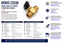 HENDRICKSON 2 WAY BALL VALVE