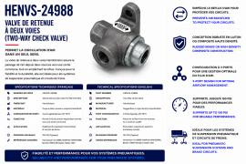 HENDRICKSON TWO-WAY CHECK VALVE