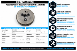 HENDRICKSON TIREMAAX 2.5" END PLUG ASSEMBLY