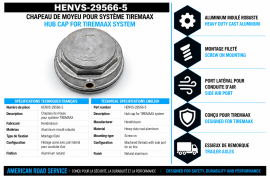 HENDRICKSON TIREMAAX HUB CAP