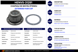 HENDRICKSON HUB CAP EXTENDED HP GREASE