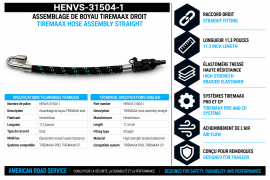 HENDRICKSON TIREMAAX HOSE ASSY STRAIGHT 11.3"