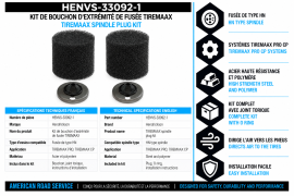HENDRICKSON TIREMAAX SPINDLE END PLUG KIT HN