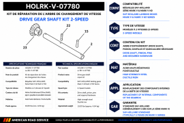 HOLLAND MARK V SHIFT SHAFT REPAIR KIT