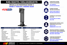 HOLLAND IDLE SIDE LANDING GEAR LEG MARK V 26"