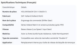 HOLLAND SHIFTER GEAR