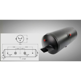 AIR TANK 9-1/2" X 48" FOR MERITOR RHP-11