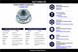 HUTCH FLANGE NUT 1"