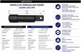 HUTCH FORGED SLIDER LOCK PIN