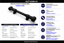 HUTCH ADJUSTABLE TORQUE ARM 19.25"