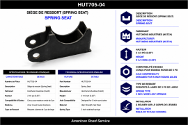 HUTCH SPRING SEAT 2-1/4"