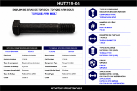 HUTCH HEX BOLT 1-14UNS X 6"