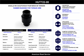 HUTCH TORQUE ARM RUBBER BUSHING