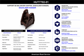 HUTCH EQUALIZER HANGER STRADDLEMOUNT
