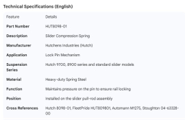 HUTCH COMPRESSION SPRING