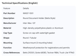 DOCUMENT HOLDER ROUND BETTS STYLE