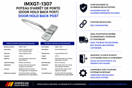 DOOR HOLD BACK POST 6.35" 6602-50