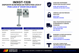 DOOR HOLD BACK POSI-LOCK 6"