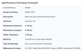 DOCK BUMPER 3-1/2" CL