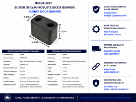 DOCK BUMPER 3-1/2" CL