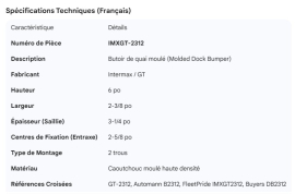 DOCK BUMPER XCF9659-1