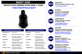 7 WAY BASE RECEPTACLE PROTECTOR BOOT