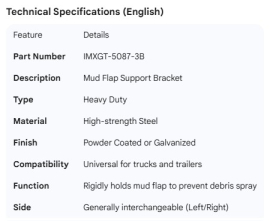 MUD FLAP SUPPORT BRKT