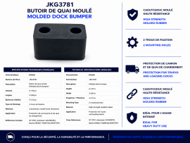 DOCK BUMPER 3-1/2" C/C